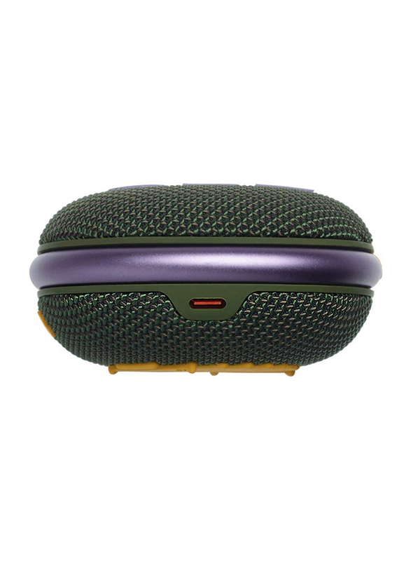 JBL Clip 4 Water Resistant Portable Bluetooth Speaker, JBLCLIP4GRN, Green