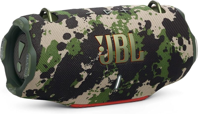 JBL Xtreme 4 Portable waterproof speaker with massive JBL Pro Sound and a convenient shoulder strap,camouflage- Squad