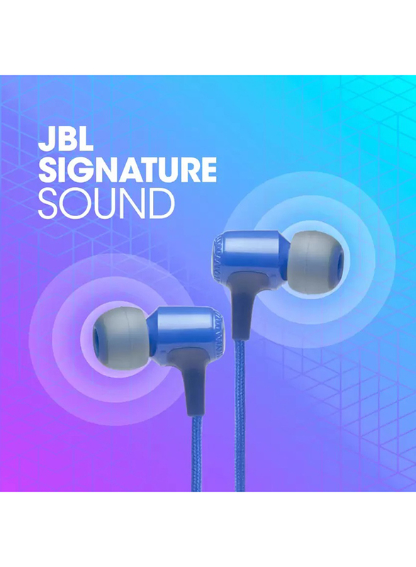 JBL Live 100BT Bluetooth In-Ear Headset, Blue