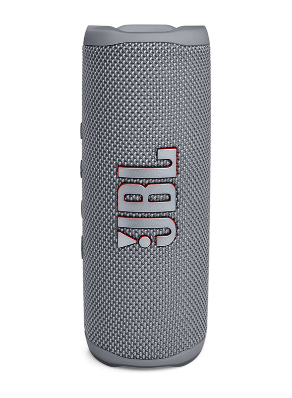 JBL Flip 6 Water Resistant Portable Bluetooth Speaker, JBLFLIP6GREY, Grey