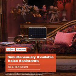 JBL AUTHENTICS 200 Smart home speaker with Wi-Fi, Bluetooth and Voice Assistants with retro design