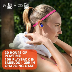 JBL Reflect Mini NC Wireless In-Ear Noise Cancelling Headphones, Blue