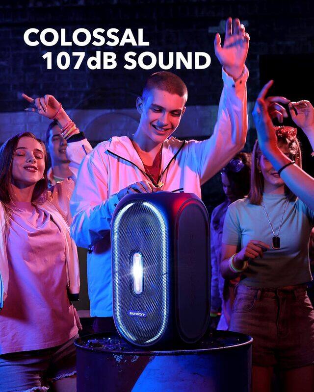 Soundcore Rave+ 160w Portable Speaker, Black