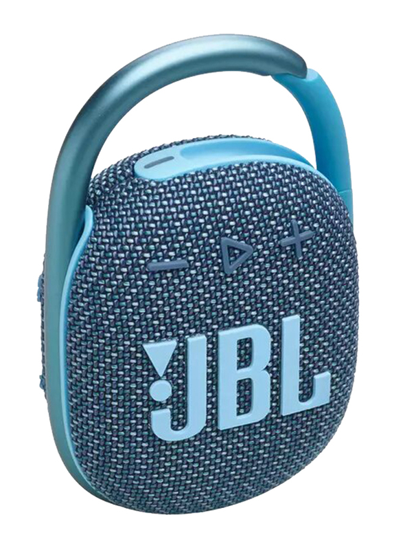 JBL Clip 4 Eco Splashproof Wireless Portable Speaker, Blue