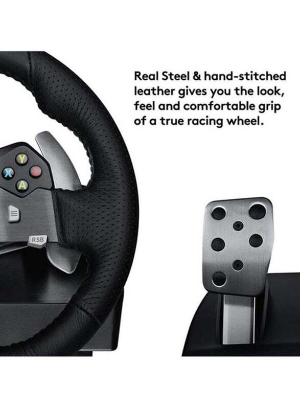 Logitech G920 Driving Force Racing Wireless Wheel for Xbox One/Series S/X and PC, Black