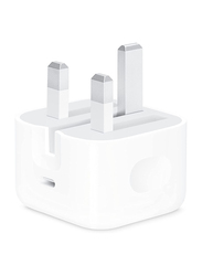 Apple 20W Power Adapter with USB-C Port, White