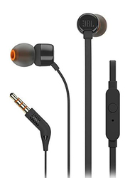 JBL Tune 110 Wired In-Ear Earphones, Black