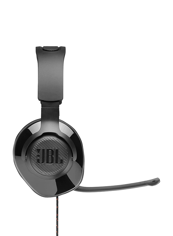 JBL Quantum 100 3.5 mm Jack On-Ear Gaming Headphones with Mic, Black