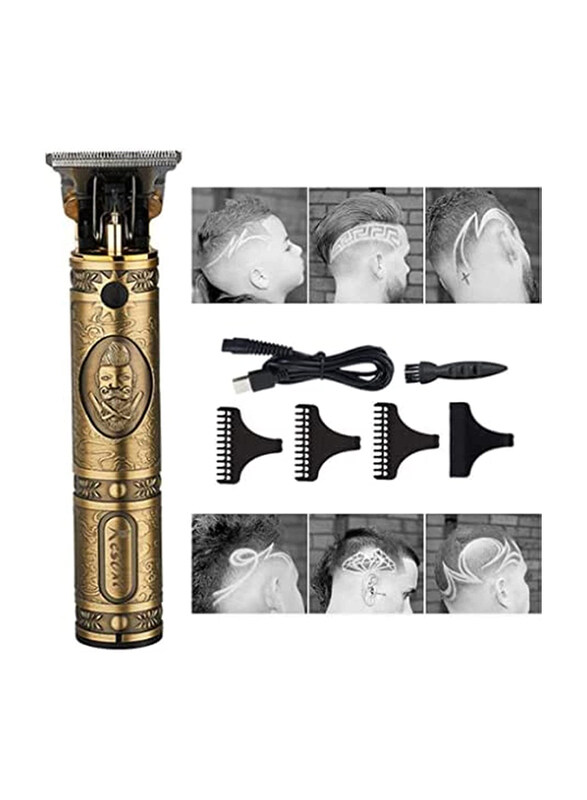 

Zorex Cordless Rechargeable Men Outliner Grooming Beard Trimmer, Gold
