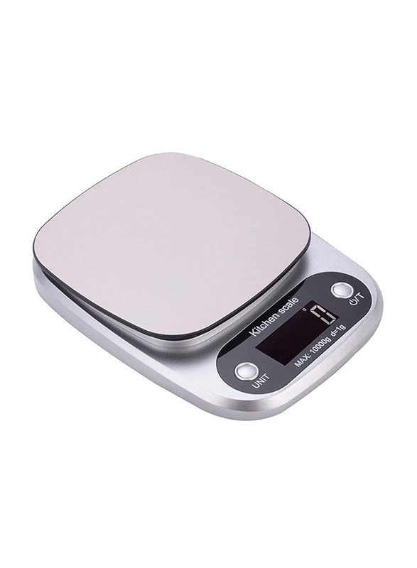 Zorex 10 Kg Electric Digital Food Scale, Silver