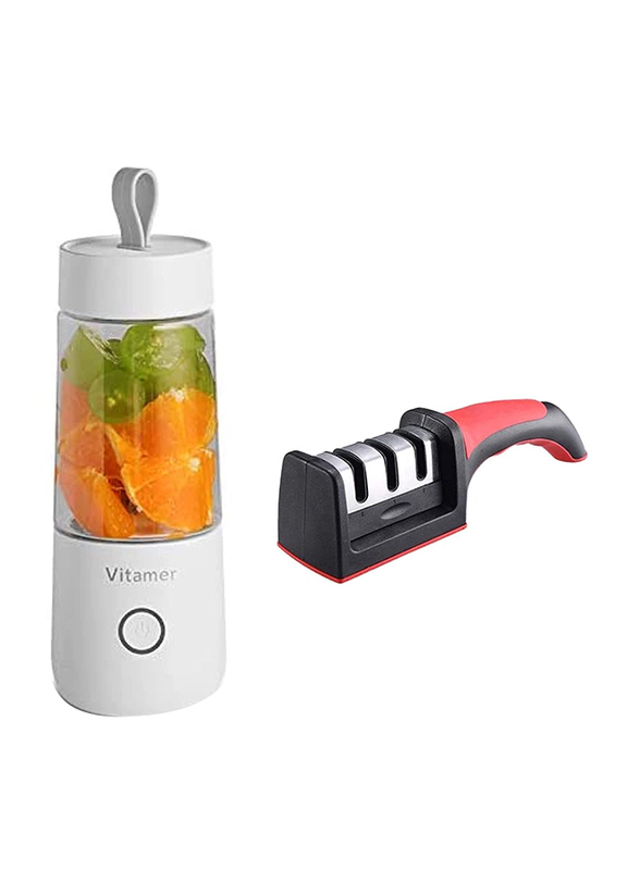 

Zorex USB Portable Mini Blender & Kitchen Knife Sharpener, White