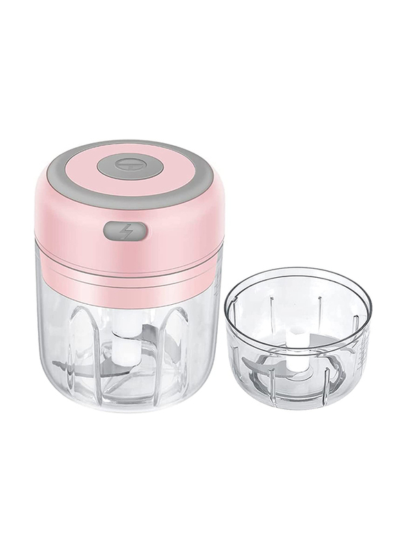 Zorex 100ml Electric Rechargeable Mini Food Chopper, Pink