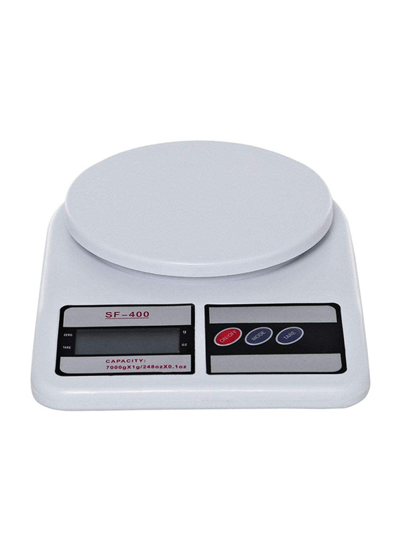 Zorex 10 Kg Electric Digital Food Scale, White