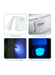 Zorex Toilet LED Night Light With 8 Color, White