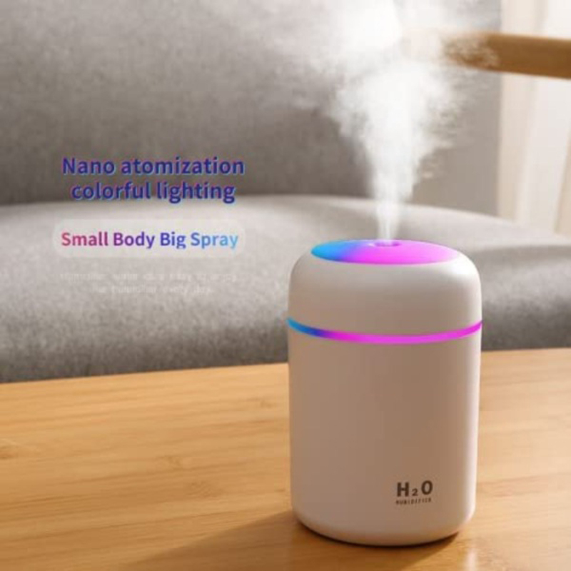 Mantimes Portable USB Mini Air Humidifier 0.3L, White