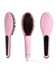 Zorex Fast Hair Straightener Brush, Pink