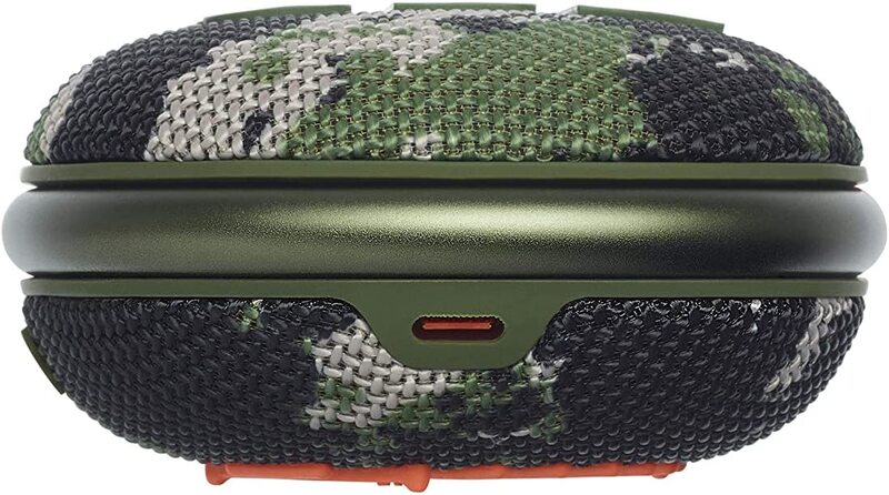 JBL, Clip 4 Portable Bluetooth Speaker with Integrated Carabiner Clip, Squad, JBLCLIP4SQUAD