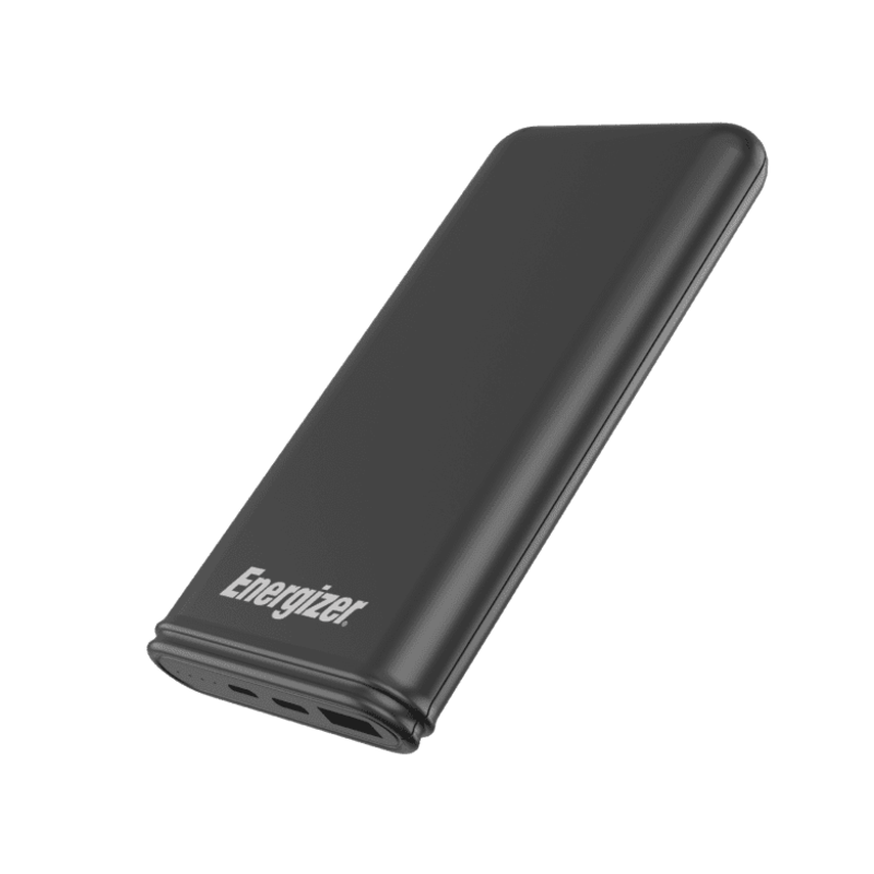 

Energizer 10000 mAh 10000 mAh Max 2.1A Rapid Charging Power Bank With Dual Outputs - Type-C And USB-A, Dual Inputs, Micro-USB And Type-C Black