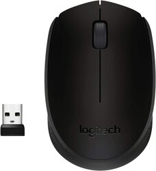Logitech M171 Wireless Optical Mouse with 2.4Ghz USB Mini Receiver, Black