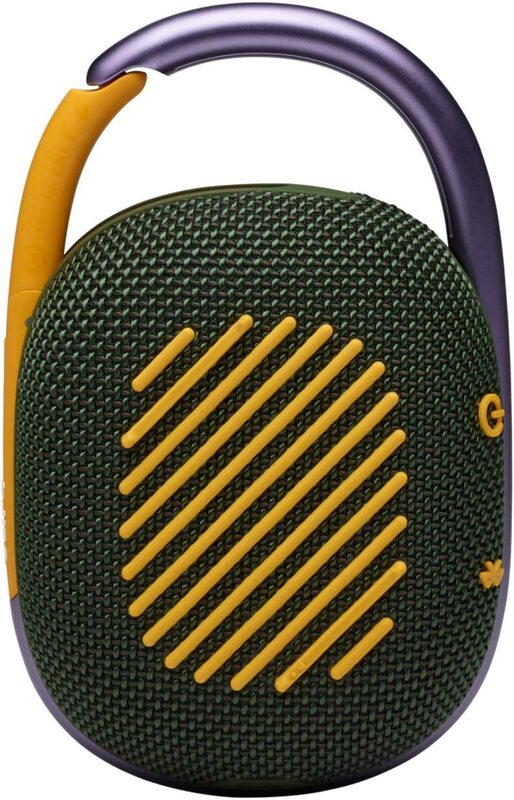 JBL Clip 4 Bluetooth portable speaker with integrated carabiner, waterproof and dustproof, 10H Battery - Green