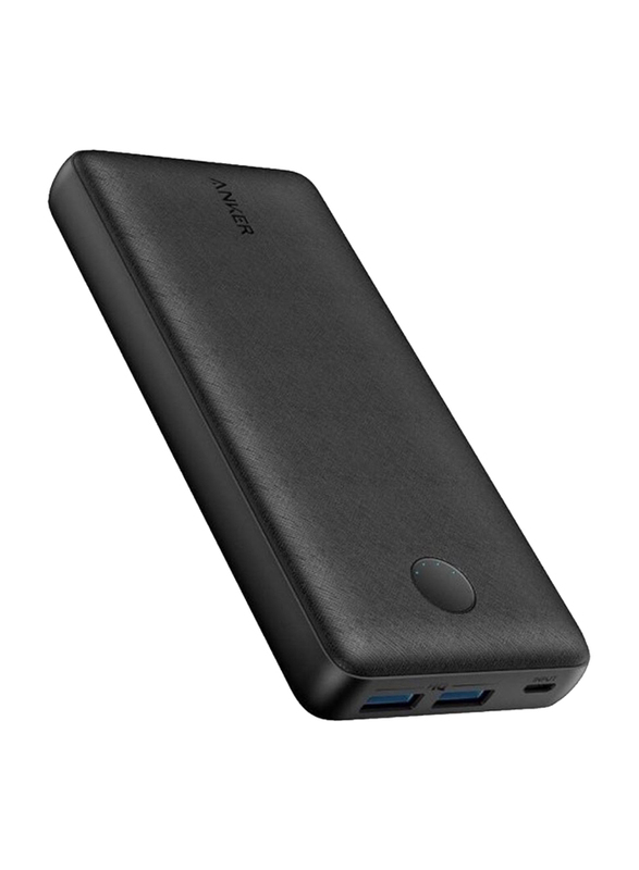 Anker 20000mAh Powercore Wired Fast Charging Power Bank, Black