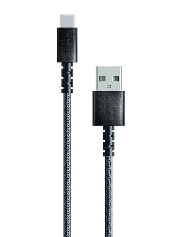 Anker PowerLine Select Plus USB-C Cable, USB Type-C to USB Type A for Smartphones/Tablets, Black