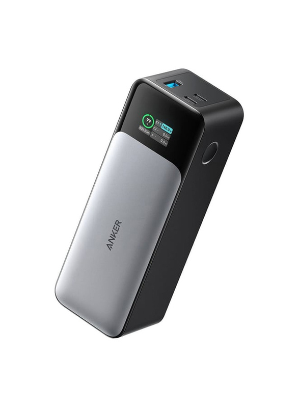Anker 24000mAh 737 Wired Fast Charging Power Bank, Black/Silver