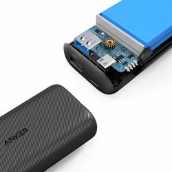 Anker 10000mAh Powercore Metro Wired Fast Charging Power Bank, Black