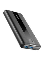 Anker 19200mAh Powercore 3 Elite 60W Wired Fast Charging Power Bank, Black