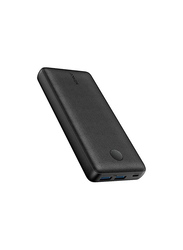 Anker 20000mAh Powercore Wired Fast Charging Power Bank, Black