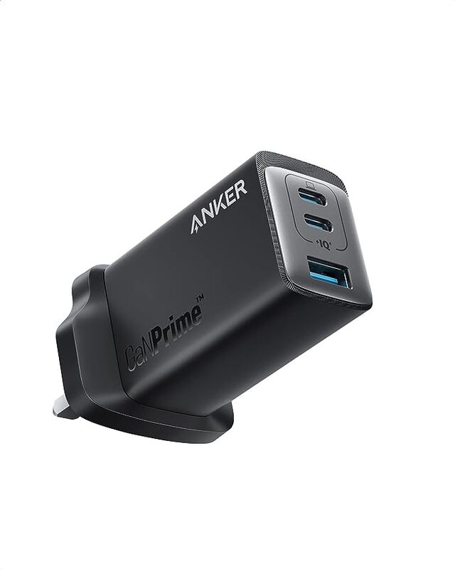 USB C Plug, Anker USB C Charger, Anker 735 Charger GaNPrime 65W, PPS 3-Port Fast Wall Charger for MacBook Pro/Air, iPad Pro, Galaxy S22/S21, Dell XPS 13, Note 20/10+, iPhone 13/Pro, and More