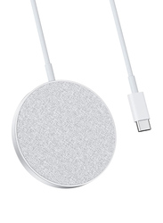 Anker Powerwave Select Plus Magnetic Pad Wireless Charger, Silver