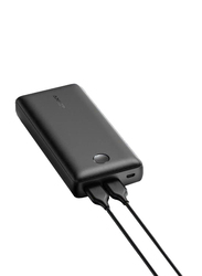 Anker 20000mAh Powercore Wired Fast Charging Power Bank, Black