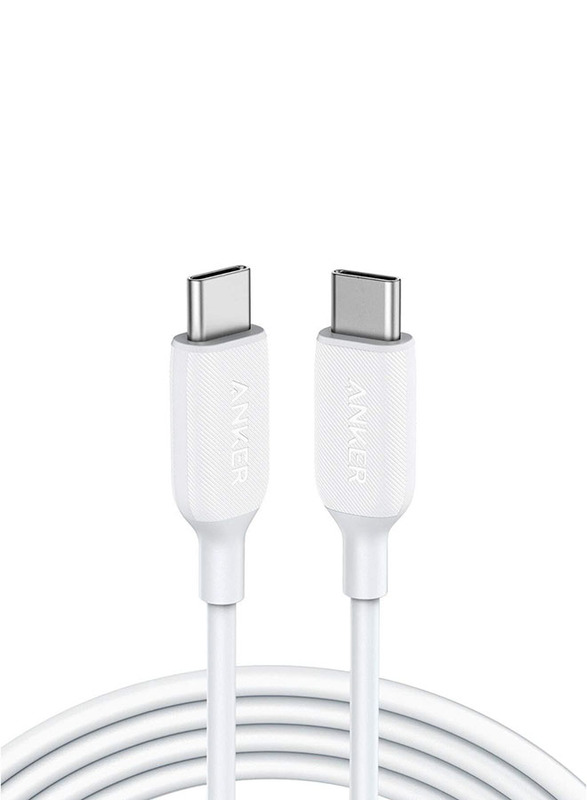 Anker 3-Feet Powerline III USB C Cable, USB Type-C to USB Type-C for Smartphones/Tablets, White