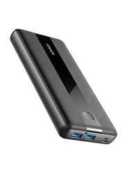 Anker 19200mAh Powercore 3 Elite 60W Wired Fast Charging Power Bank, Black