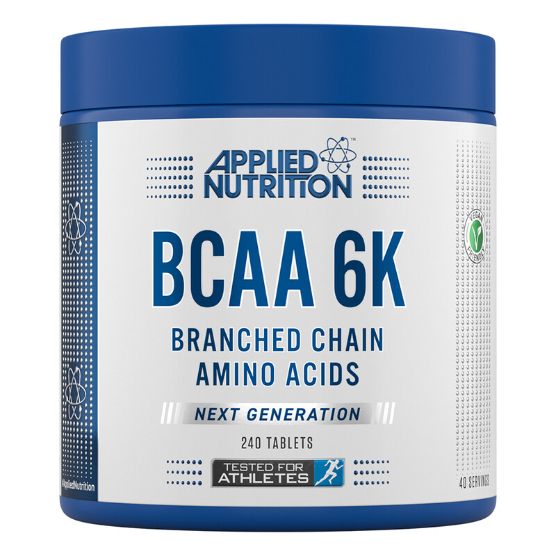 

Applied Nutrition 40 Servings Branched Chain Amino Acids 6K, 6000mg, 240 Tablets, Regular