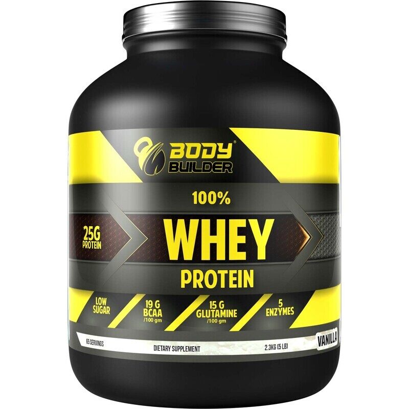 

Body Builder 100% Whey Protein, 2.3Kg, Vanilla