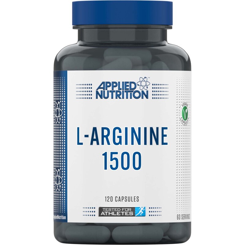 Applied Nutrition 60 Servings L Arginine, 1500mg, 120 Capsules, Regular
