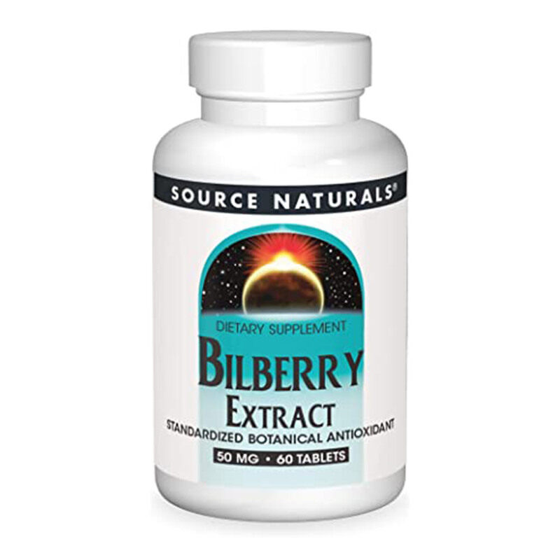 

Source Naturals Bilberry Extract, 50 mg, 60 Tablets