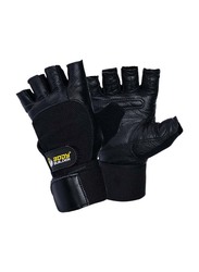 Body Builder Wrist Support Gloves, X-Large, Black