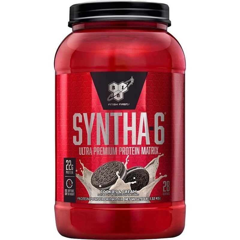 

BSN Syntha-6 Whey Protein, Cookies and Cream, 2.91 Lb