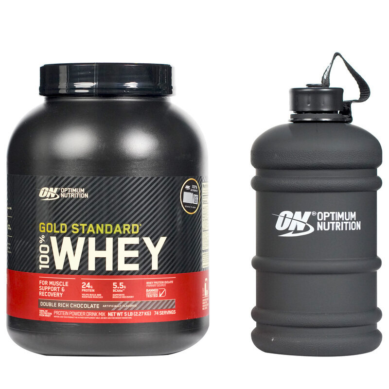 

Optimum Nutrition Gold Standard 100% Whey Protein, 5 Lbs, Double Rich Chocolate