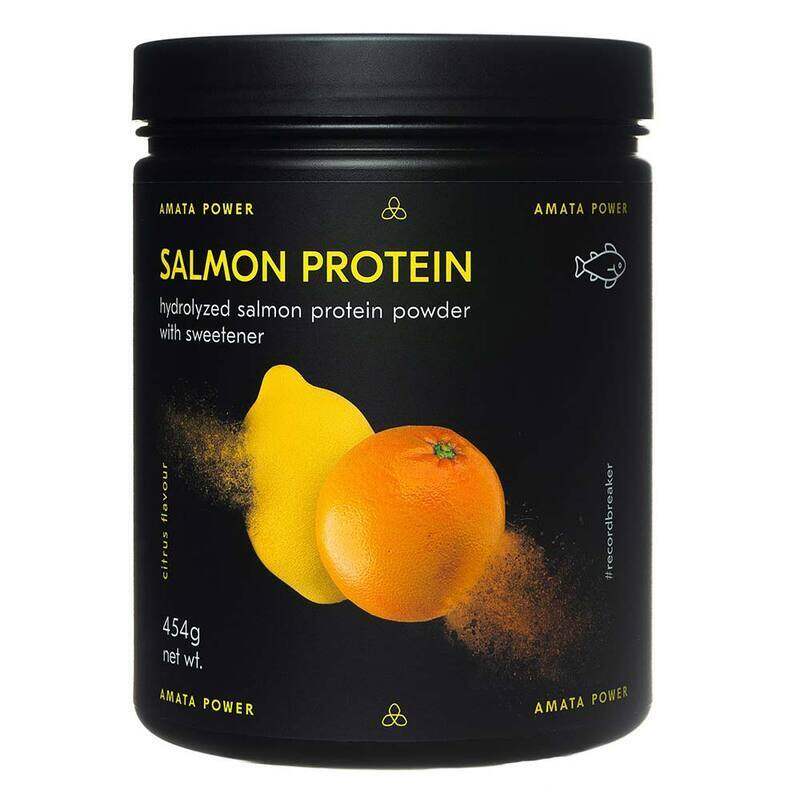 

Amata Power Salmon Protein Powder, 454gm, Citrus