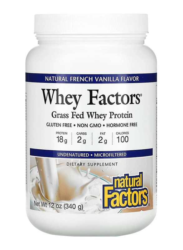 Natural Factors Whey Factors Protein Powder, 1Kg, Vanilla