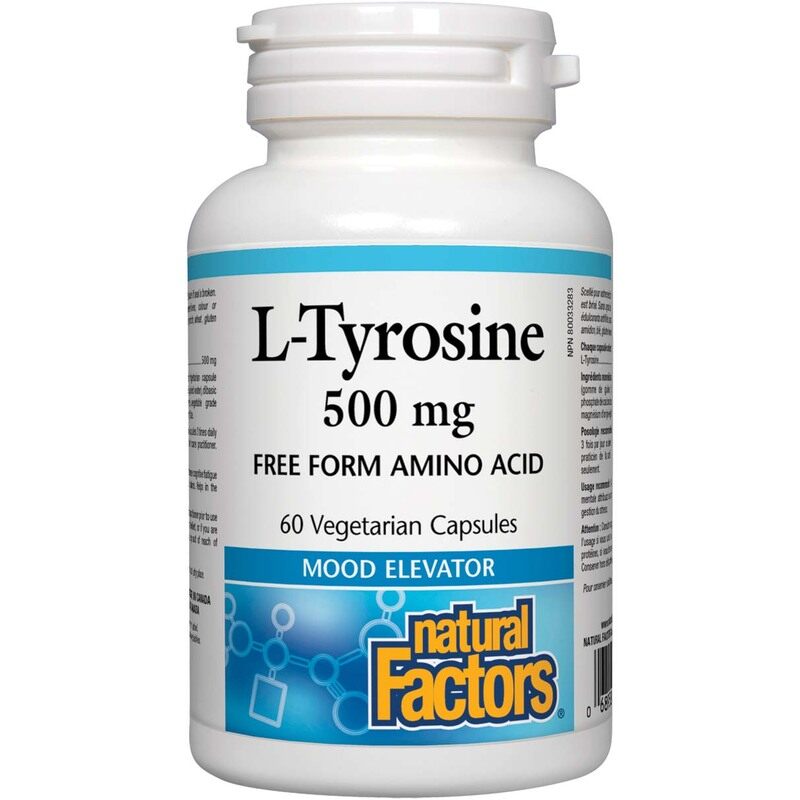 

Natural Factors L-Tyrosine Veggie Capsules, 500mg, 60 Capsules