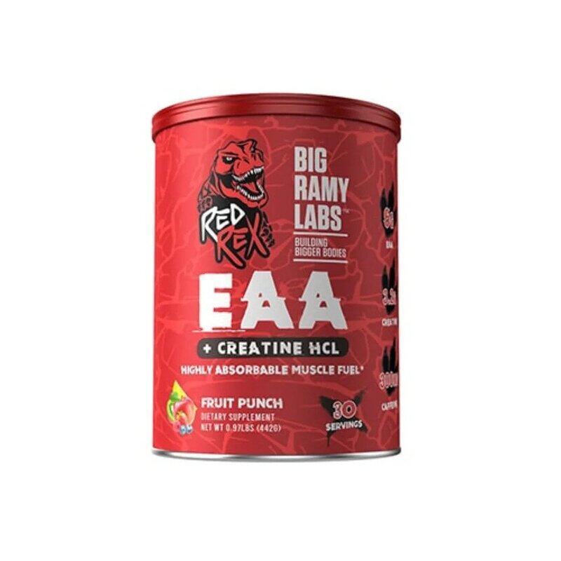 

Big Ramy Labs Redrex Big Ramy Labs Red Rex EAA + Creatine HCL, Fruit Punch, 30
