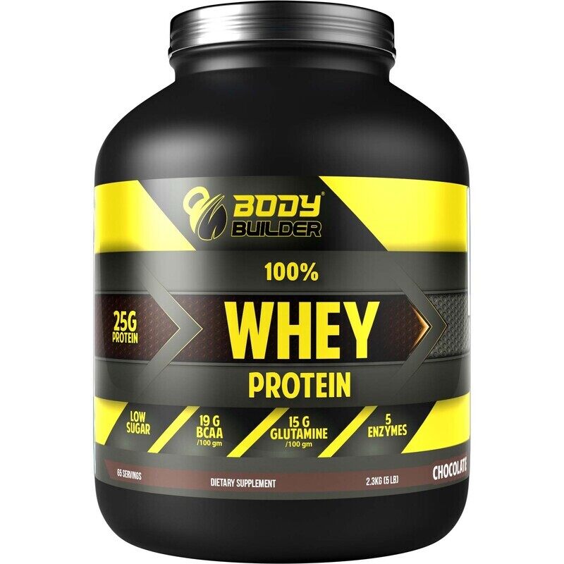 

Body Builder 100% Whey Protein, 2.3Kg, Chocolate