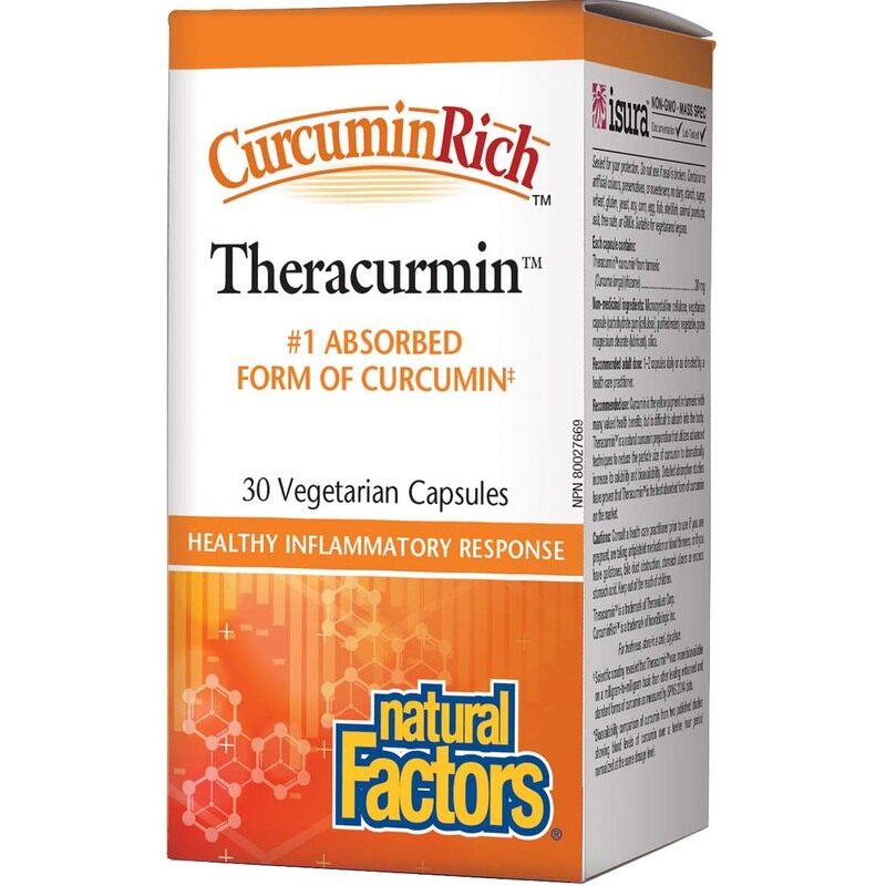 

Natural Factors CurcuminRich Theracurmin, 30 mg, 30 Veggie Capsules