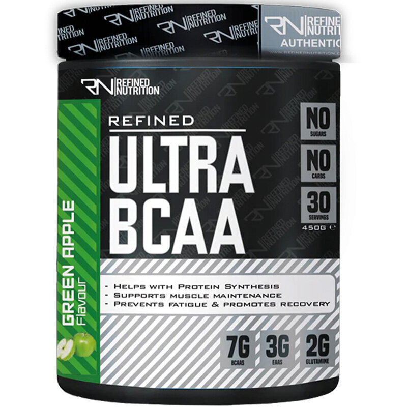 

Refined Nutrition Refined Ultra BCAA, Green Apple, 450 GM