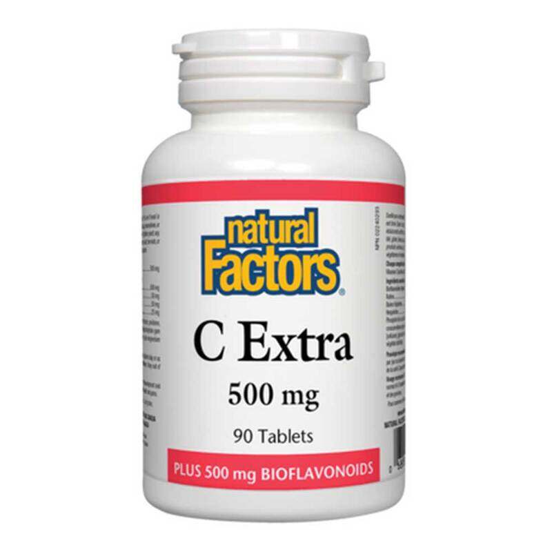 

Natural Factors Vitamin C Extra, 500mg, 90 Tablets